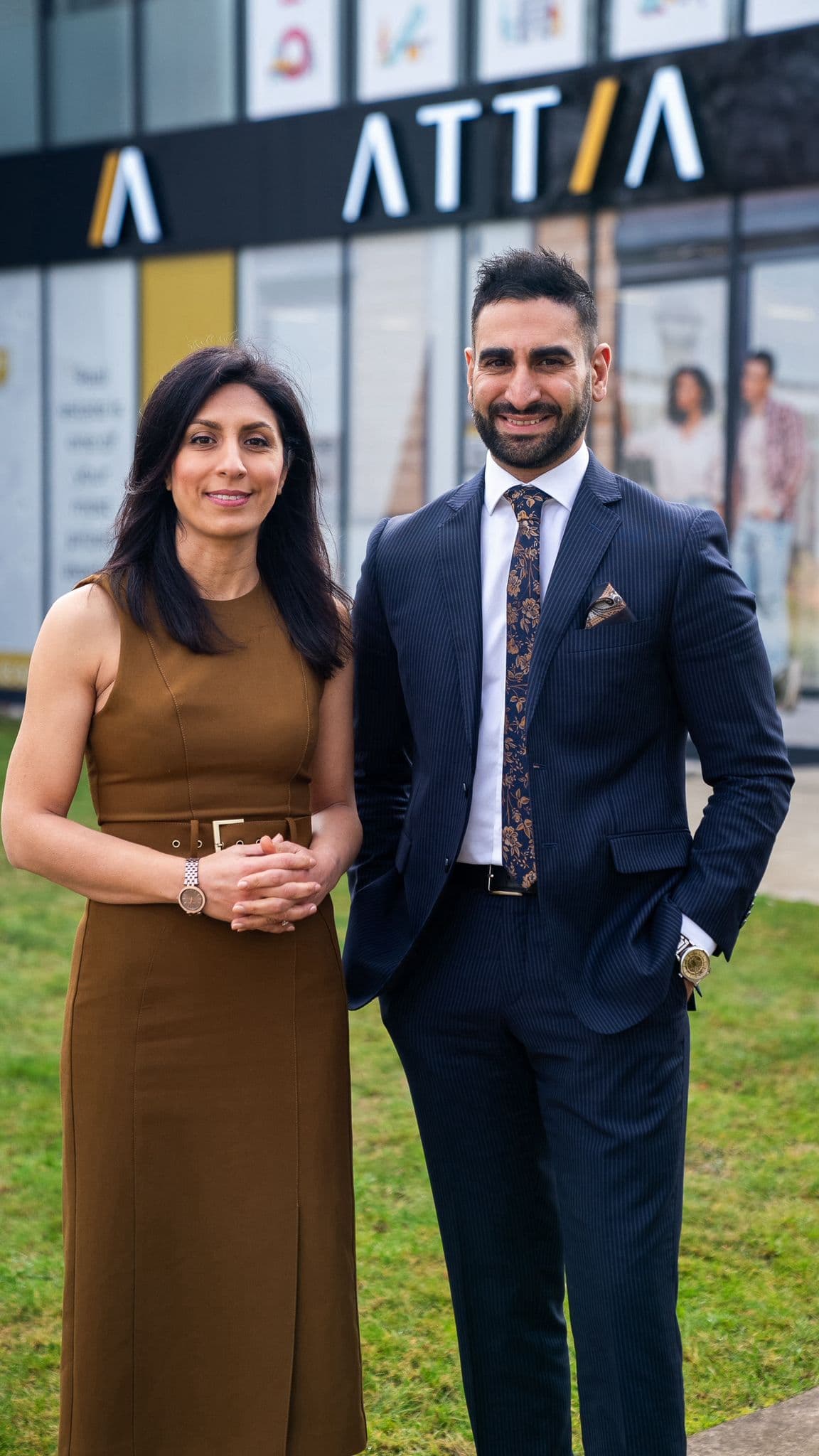 Shady Attia and the ATTIA Real Estate team outside the Christchurch office