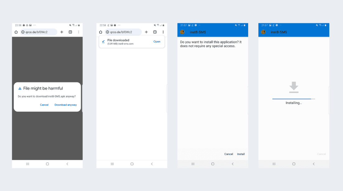 Install the app — screenshot