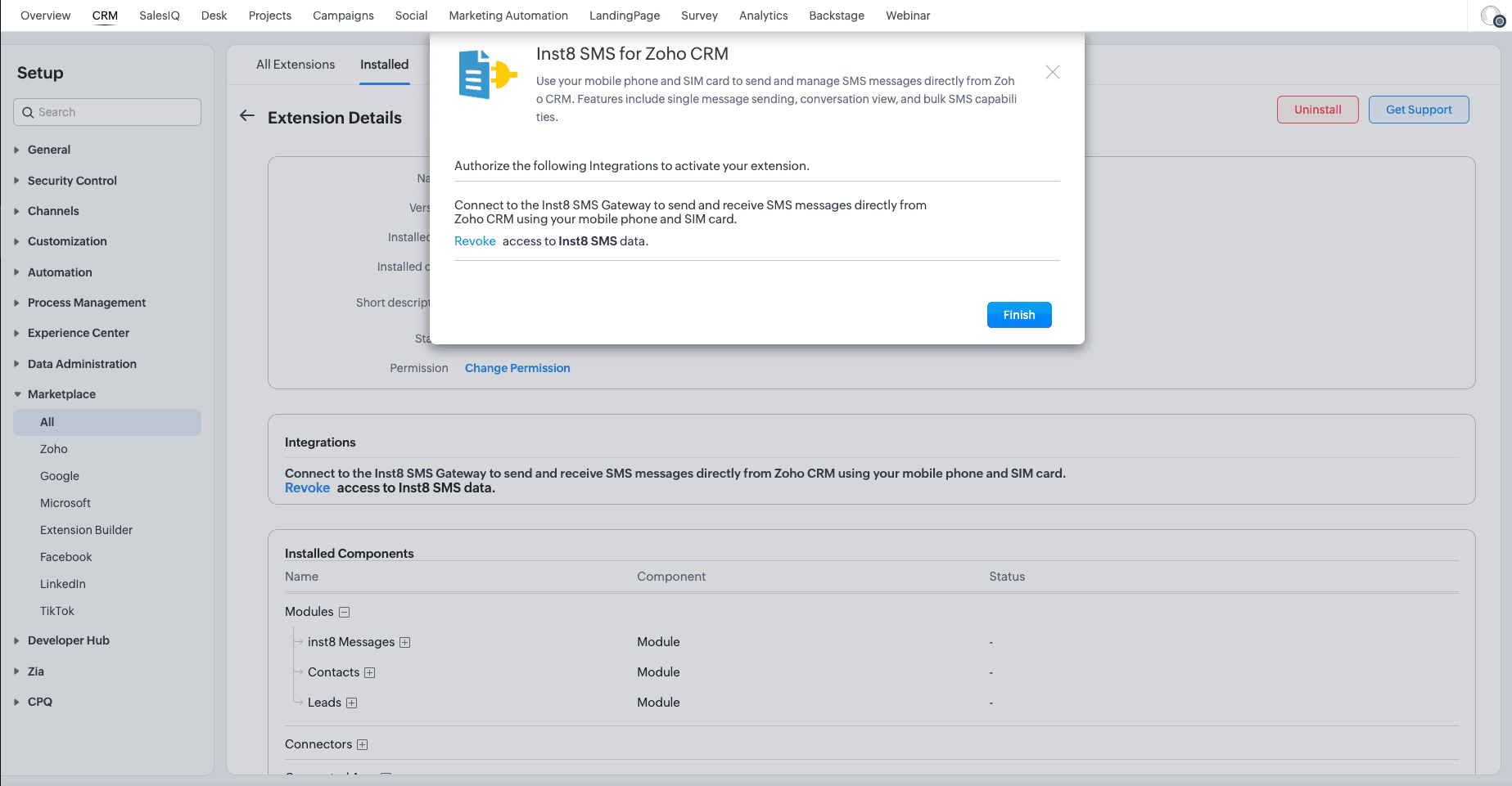 Confirm install — screenshot